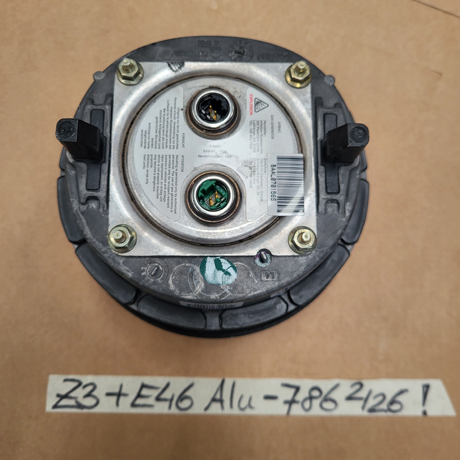 BMW Z3  Facelift + E46 + E39 Sportlenkrad Leder Lenker Sport Lenkrad Alu Spange