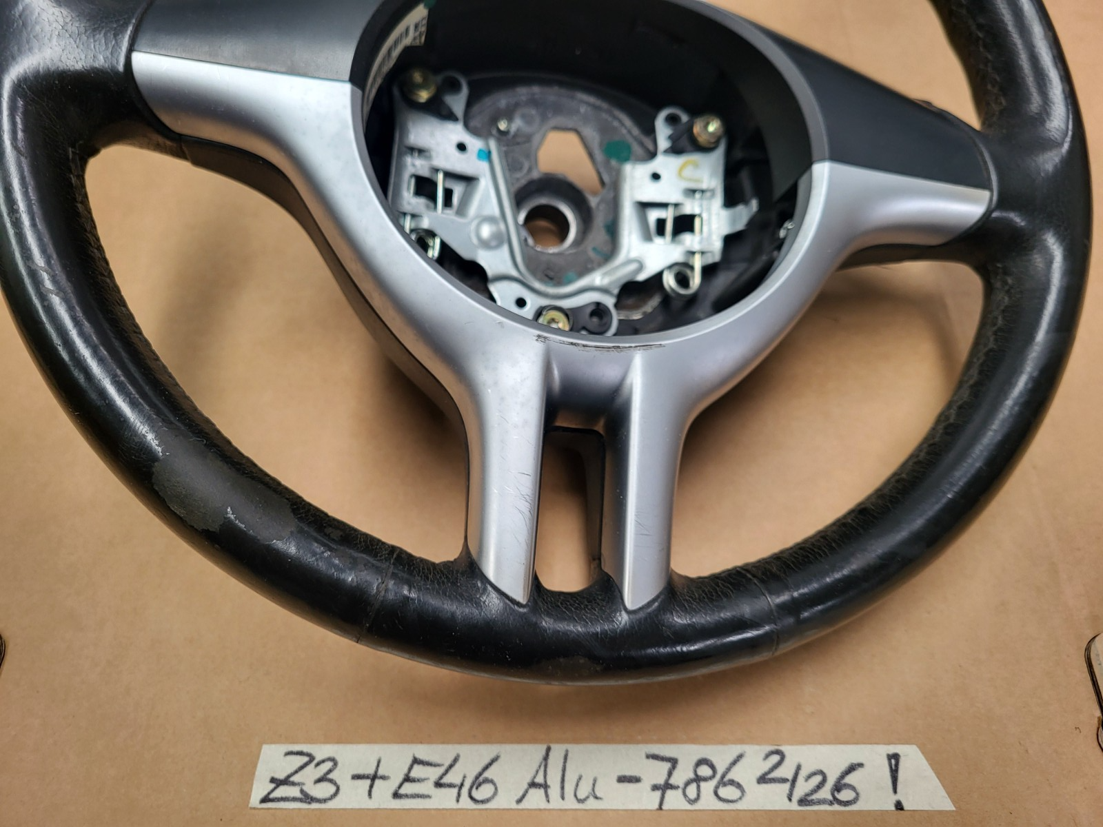 BMW Z3  Facelift + E46 + E39 Sportlenkrad Leder Lenker Sport Lenkrad Alu Spange