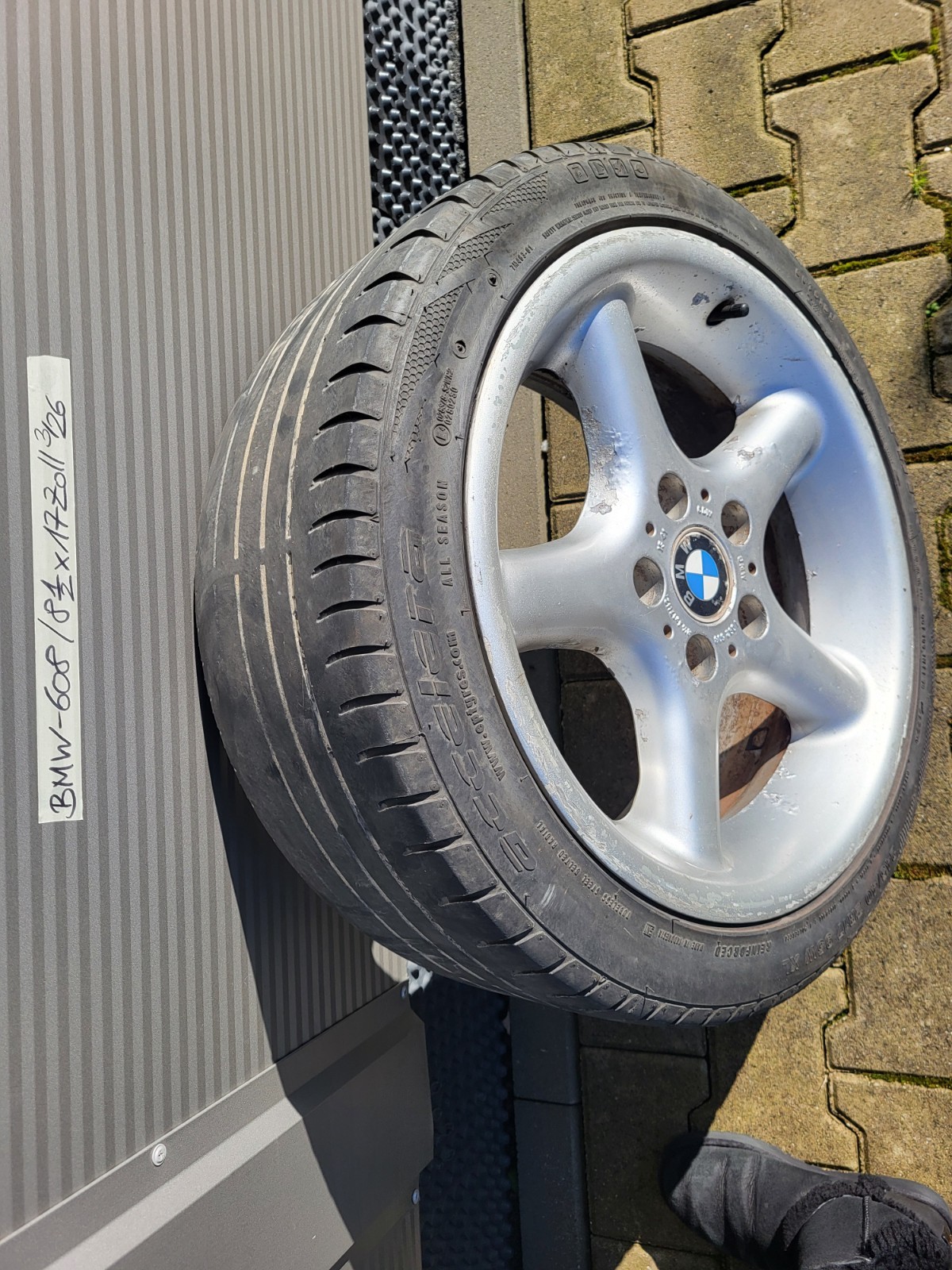 EINE BMW E36 Z3 E46 Z4 Alufelge 8,5 J x 17 Zoll 1092608 + Reifen 225/40 ABHOLUNG