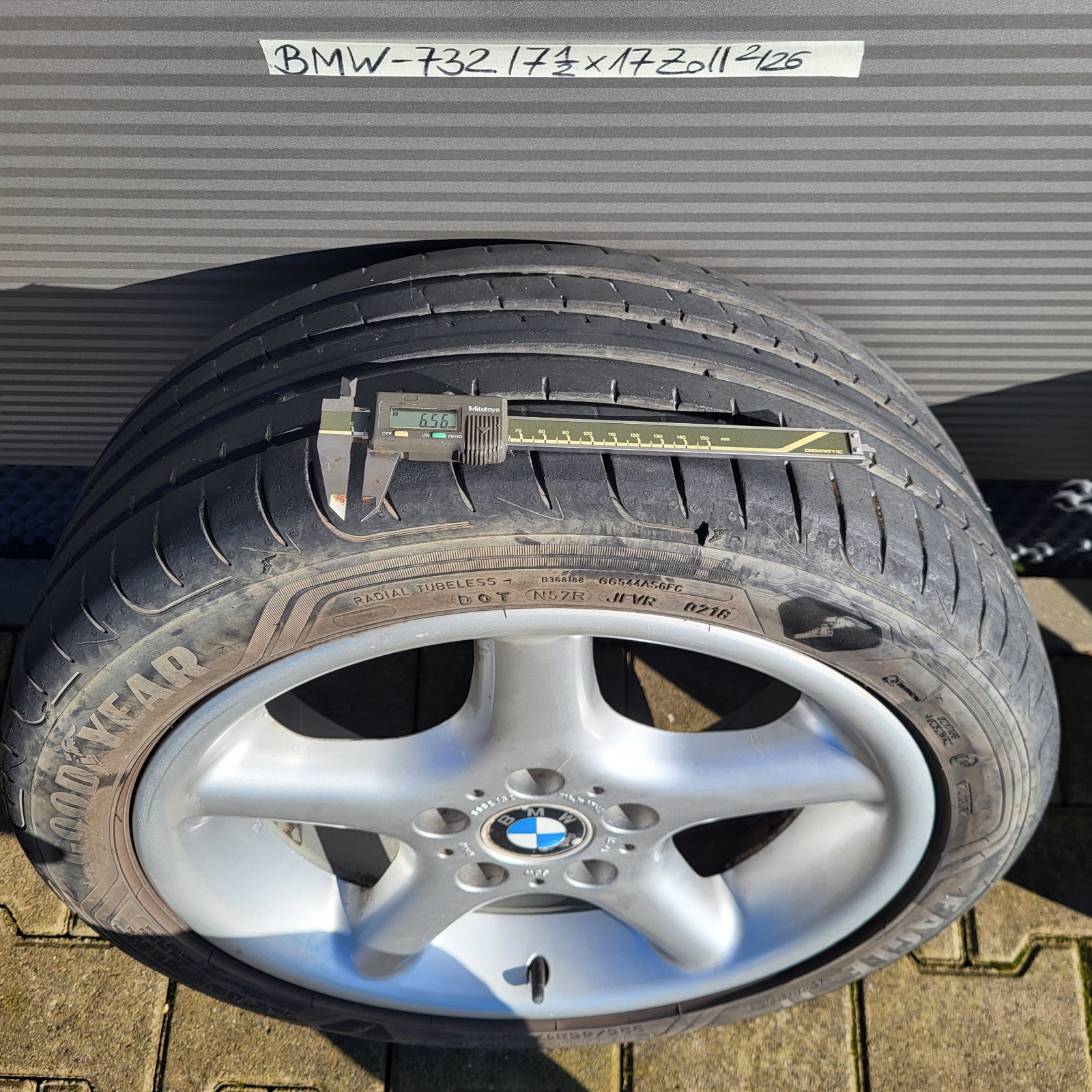 EINE BMW E36 Z3 E46 Z4 Alufelge 7,5 J x 17 Zoll 1182732 + Reifen 225/45 ABHOLUNG
