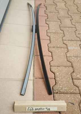 BMW E63 Dach Leiste Dachleisten Zierleisten Dachreling black saphir schwarz 475