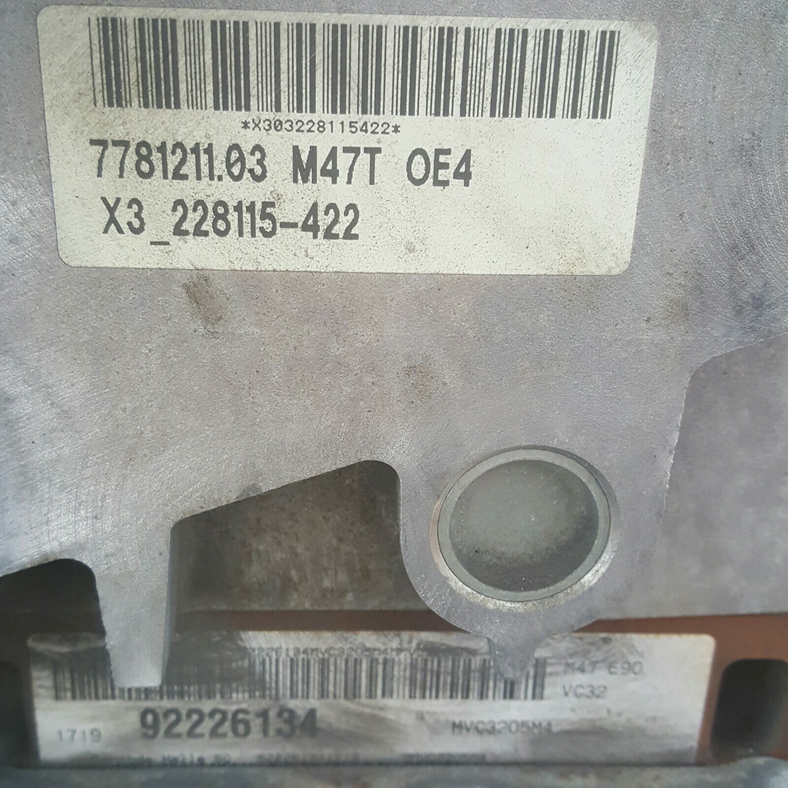 BMW E90 E91 E92 E87 MotorSteuergerät 163 PS  320 Diesel 7800821 M47  EWS Modul