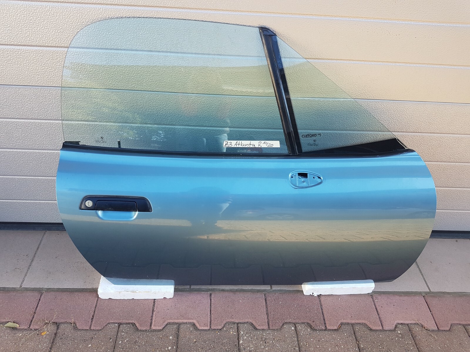 BMW Z3 Coupe + Roadster Beifahrer Tür RECHTS Atlanta blau metallic ohne Spiegel