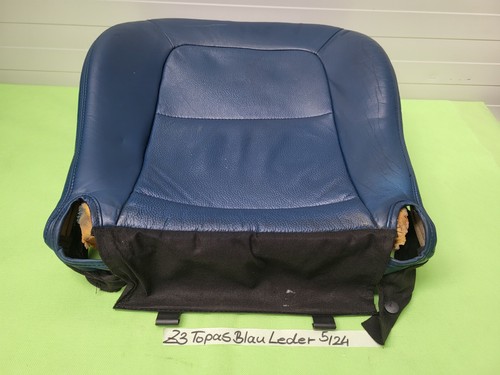 BMW Z3 Roadster Fahrer Sitz Polster Kissen Unterteil Leder Blau OHNE Sitzheizung