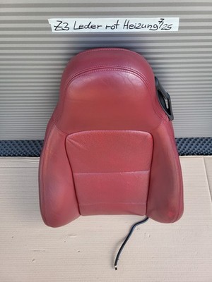 BMW Z3 Roadster Fahrer Sitz Oberteil Leder rot Rückenlehne Polster Sitzheizung 