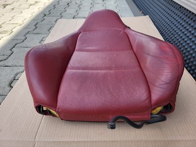 BMW Z3 Roadster Fahrer Sitz Oberteil Leder rot Rückenlehne Polster Sitzheizung 