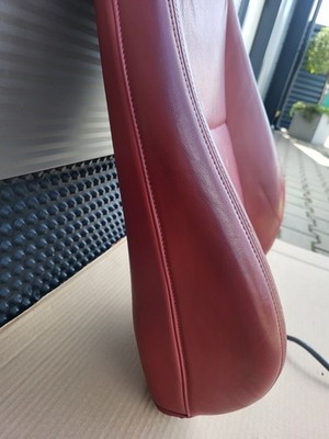 BMW Z3 Roadster Fahrer Sitz Oberteil Leder rot Rückenlehne Polster Sitzheizung 