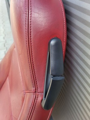 BMW Z3 Roadster Fahrer Sitz Oberteil Leder rot Rückenlehne Polster Sitzheizung 