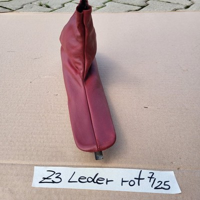 BMW Z3 Roadster Abdeckung für Handbremshebel Leder Sack Handbremse RHD Rot