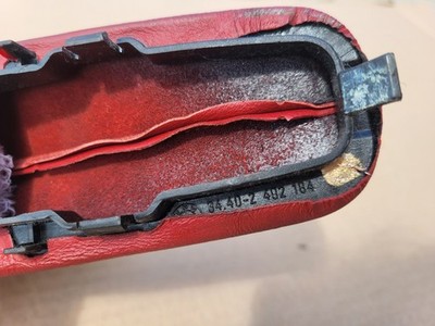 BMW Z3 Roadster Abdeckung für Handbremshebel Leder Sack Handbremse RHD Rot