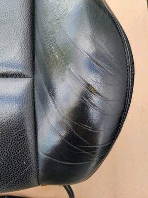 BMW Z3 Roadster Fahrer Sitz Oberteil  Leder Black Rücken Lehne Polster + Heizung