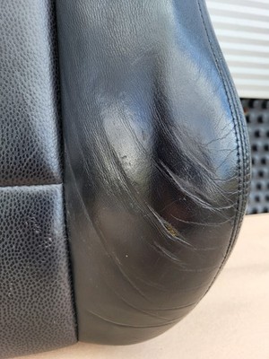 BMW Z3 Roadster Fahrer Sitz Oberteil  Leder Black Rücken Lehne Polster + Heizung