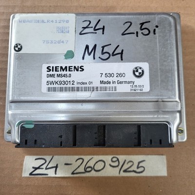 BMW Z4 E85 Motor Steuergerät 7530260 EWS Modul Zündschloss Schlüssel 2,5i  M54