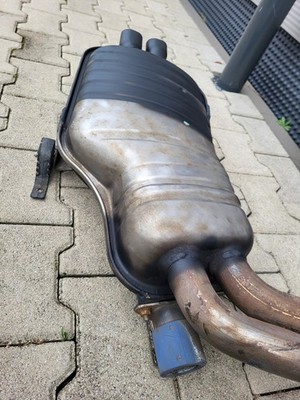 BMW E46 Auspuff Endschalldämpfer Endtopf + Mittelschalldämpfer 7502674 ABHOLUNG