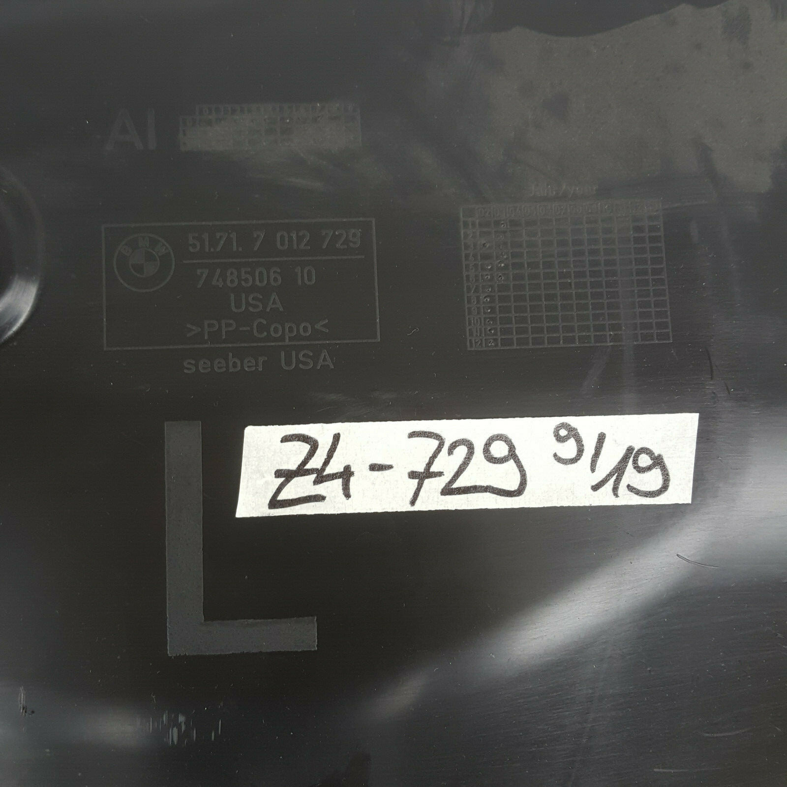 BMW Z4 Radschale Innen Kotflügel Abdeckung Radhaus Schale HINTEN LINKS 7012729