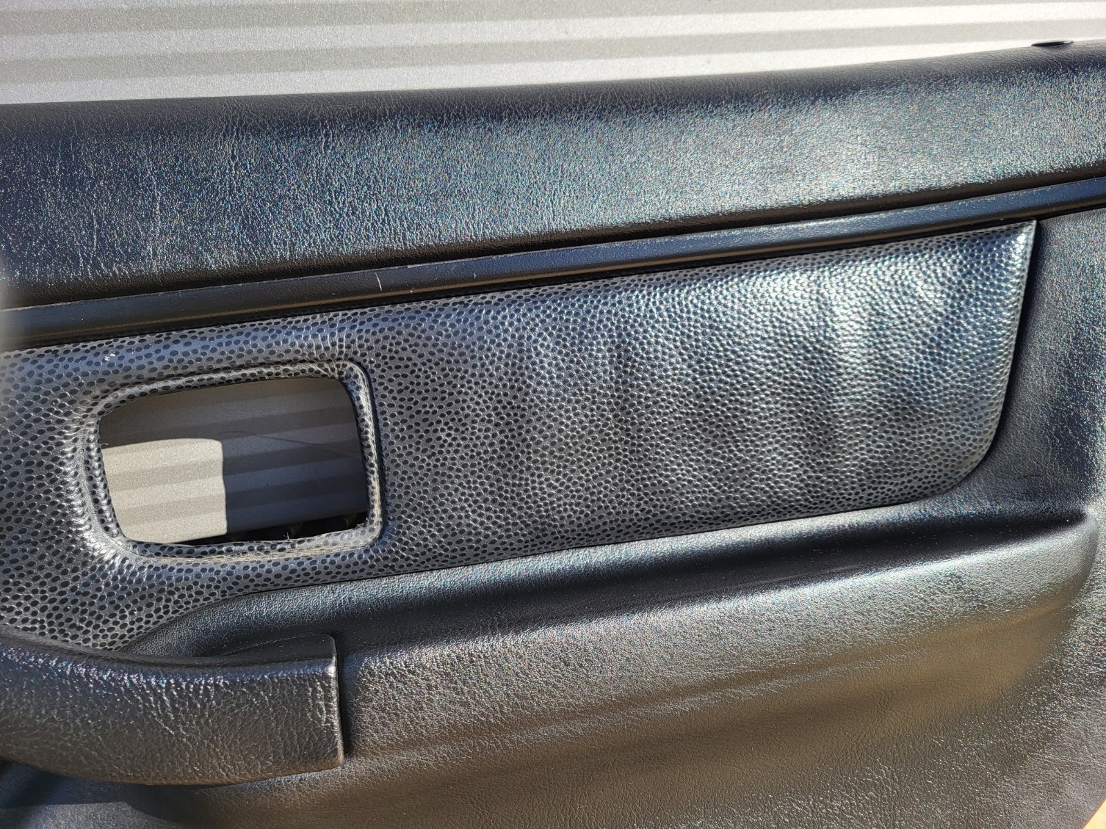 BMW Z3 Roadster  Tür Verkleidung Leder Dot Schwarz RECHTS + Tür Griff