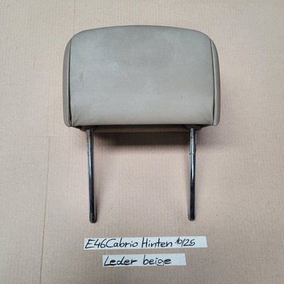 BMW E46 Cabrio Kopfstütze HINTEN Leder Beige Überroll-Schutzsystem