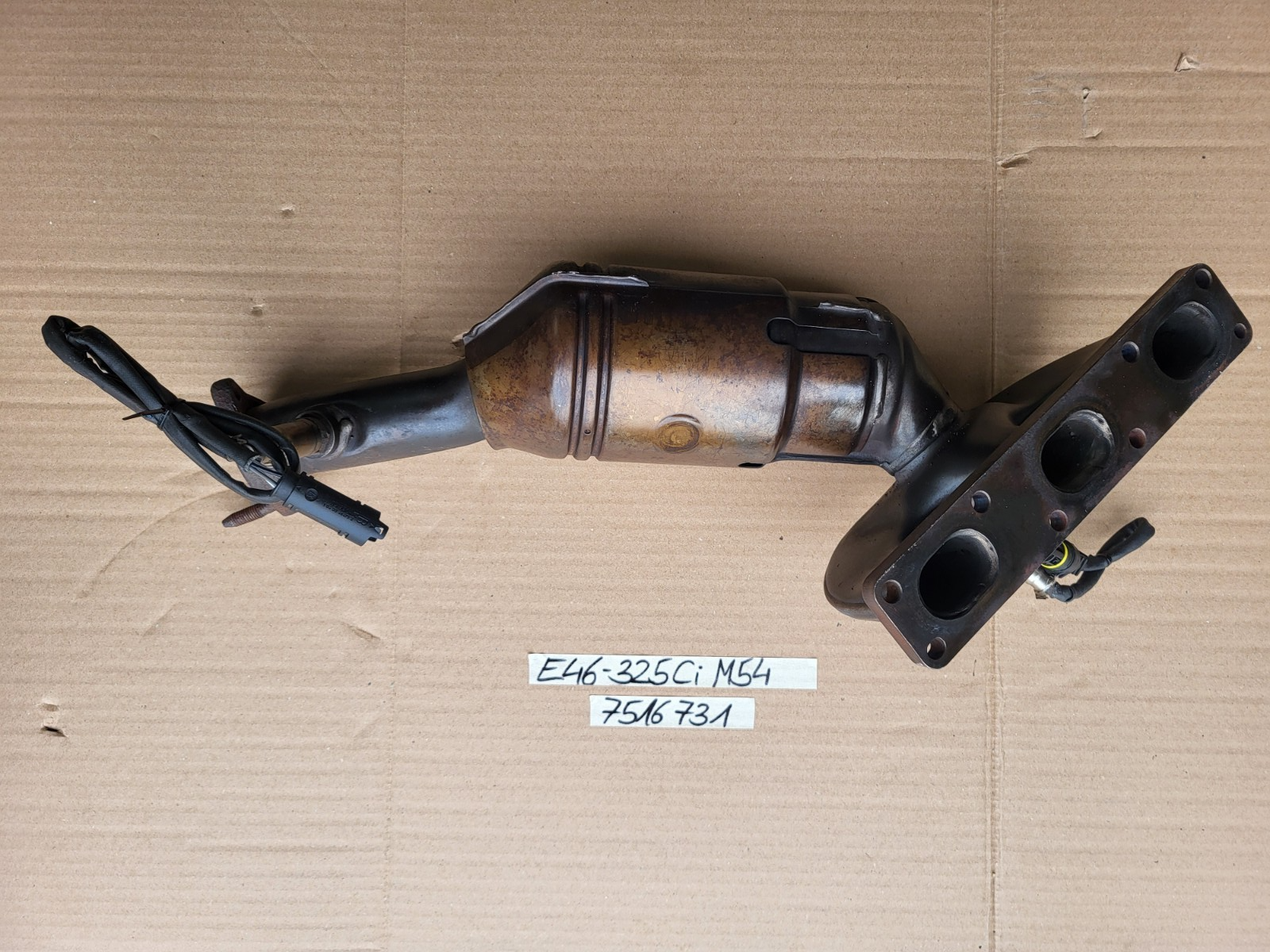 BMW E46 Auspuff Krümmer 7516731 Katalysator 325 i M54 mit 192 PS 7518674 Kurz