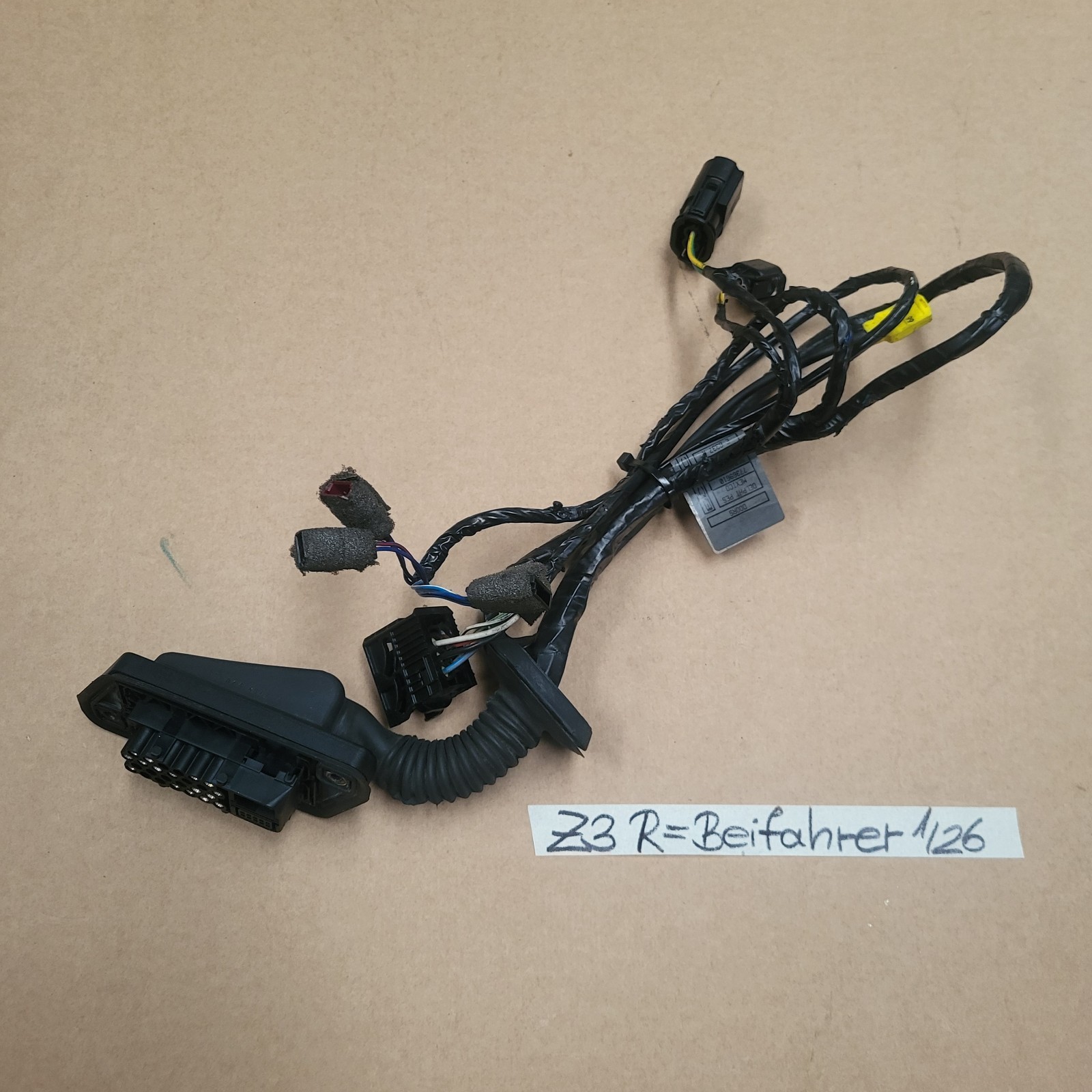 BMW Z3 Roadster Beifahrer Tür Kabelbaum  Kabel Seiten Airbag Stecker RECHTS