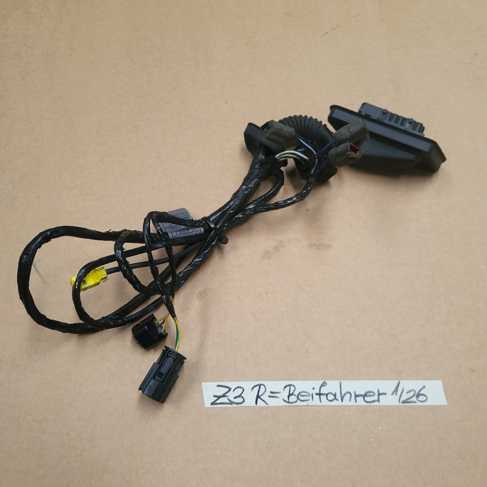 BMW Z3 Roadster Beifahrer Tür Kabelbaum  Kabel Seiten Airbag Stecker RECHTS