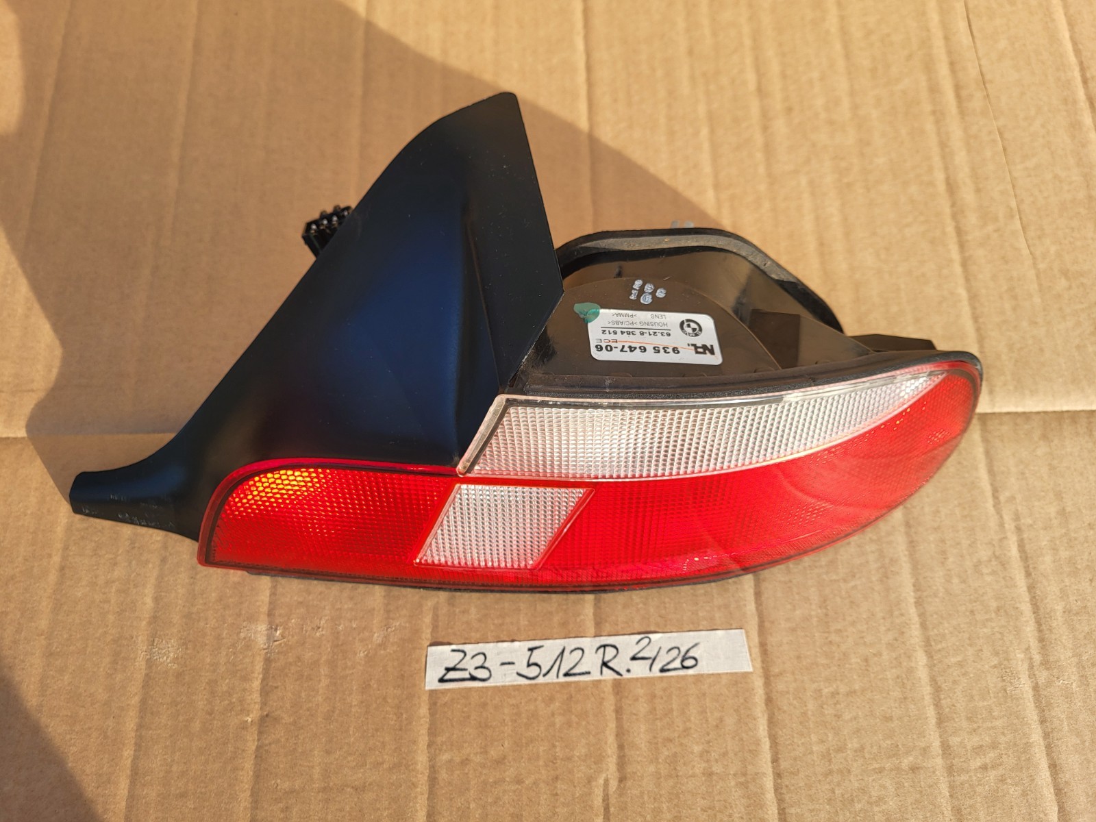 BMW Z3 Roadster Rückleuchte Rücklicht Bremslicht 8384512 RECHTS rot weiss