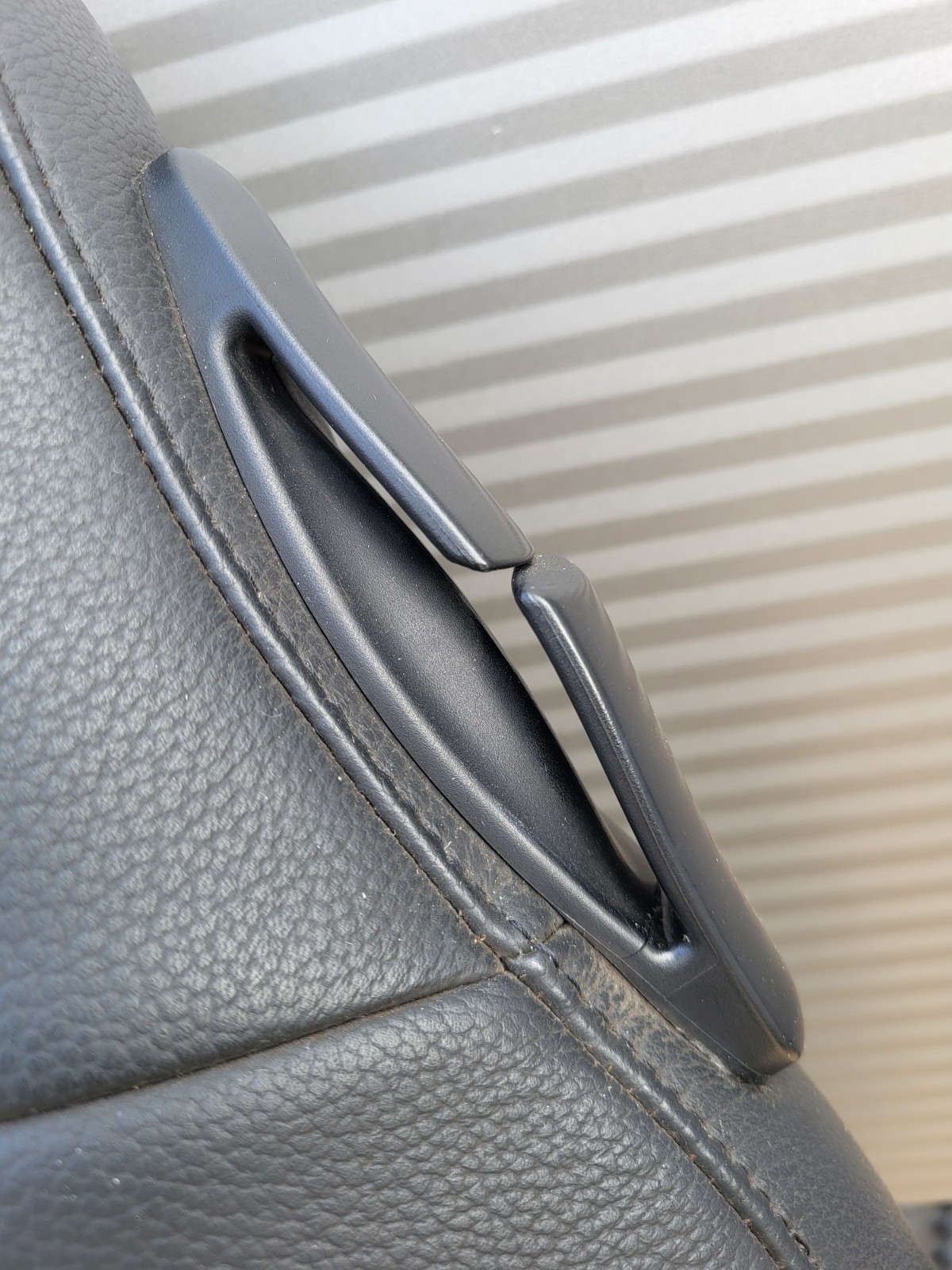 BMW Z3 Roadster Bei Fahrer Sitz Oberteil Lehne Leder Bezug schwarz RECHTS