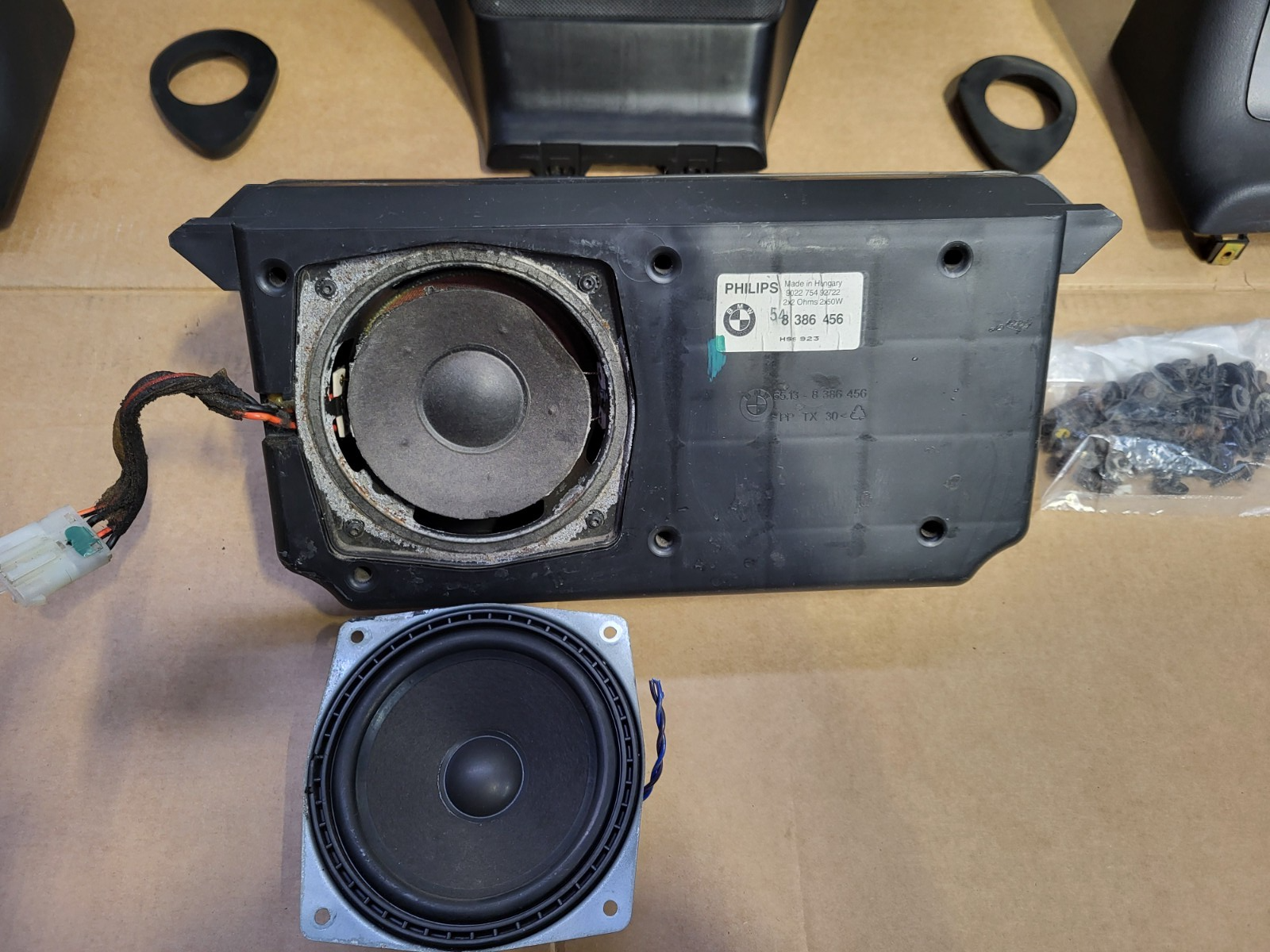 BMW Z3 Roadster Subwoofer Staufach Box Deckel Überrollbügel Set ABHOLUNG
