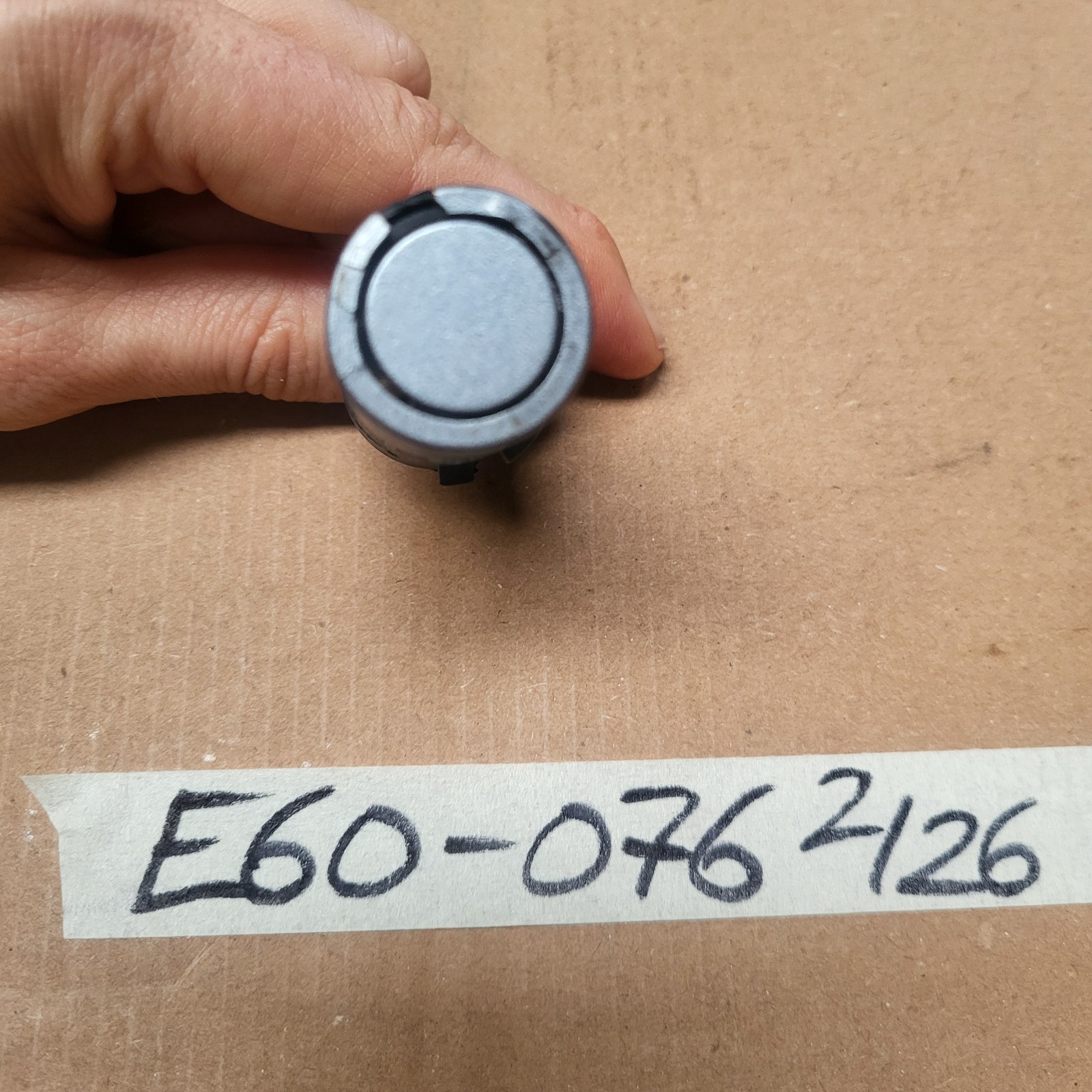 BMW E60 E61 PDC Rückfahr Sensor 6938742 Ultraschallwandler silber grau metallic 