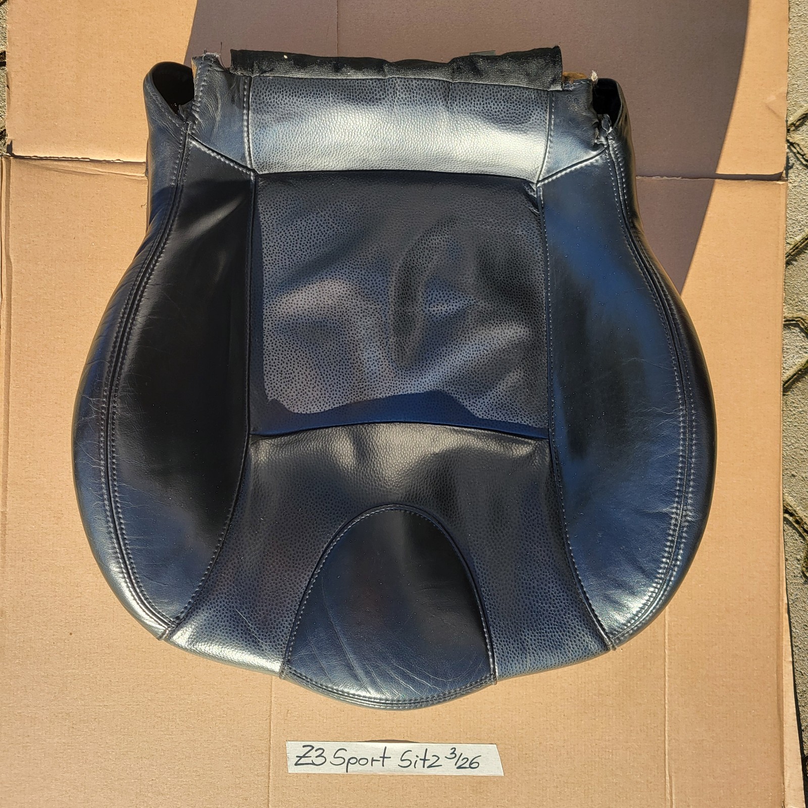 BMW Z3 Roadster Fahrer Sport Sitz Unterteil Leder Oregon Dot schwarz Sitzheizung