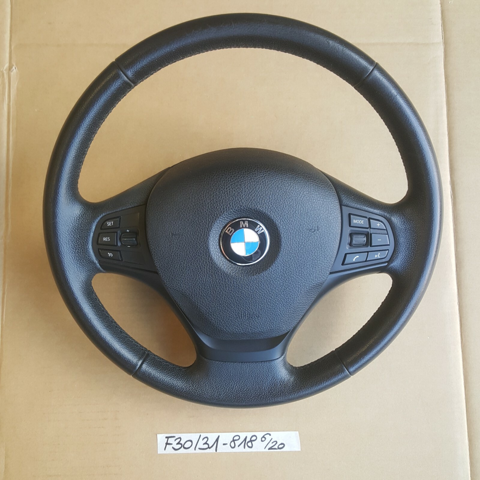 BMW F30 F31 Sport Lenkrad Leder MFL Lenker Fahrer Airbag-Modul 6791330 
