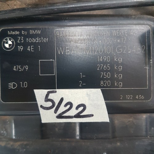 BMW Z3 Roadster Facelift Heckklappe Heckdeckel Kofferraum Deckel black schwarz