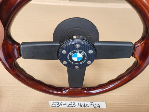 BMW E30 + Z1  + Z3 Holz Lenkrad mit Leder / Classic Lenker