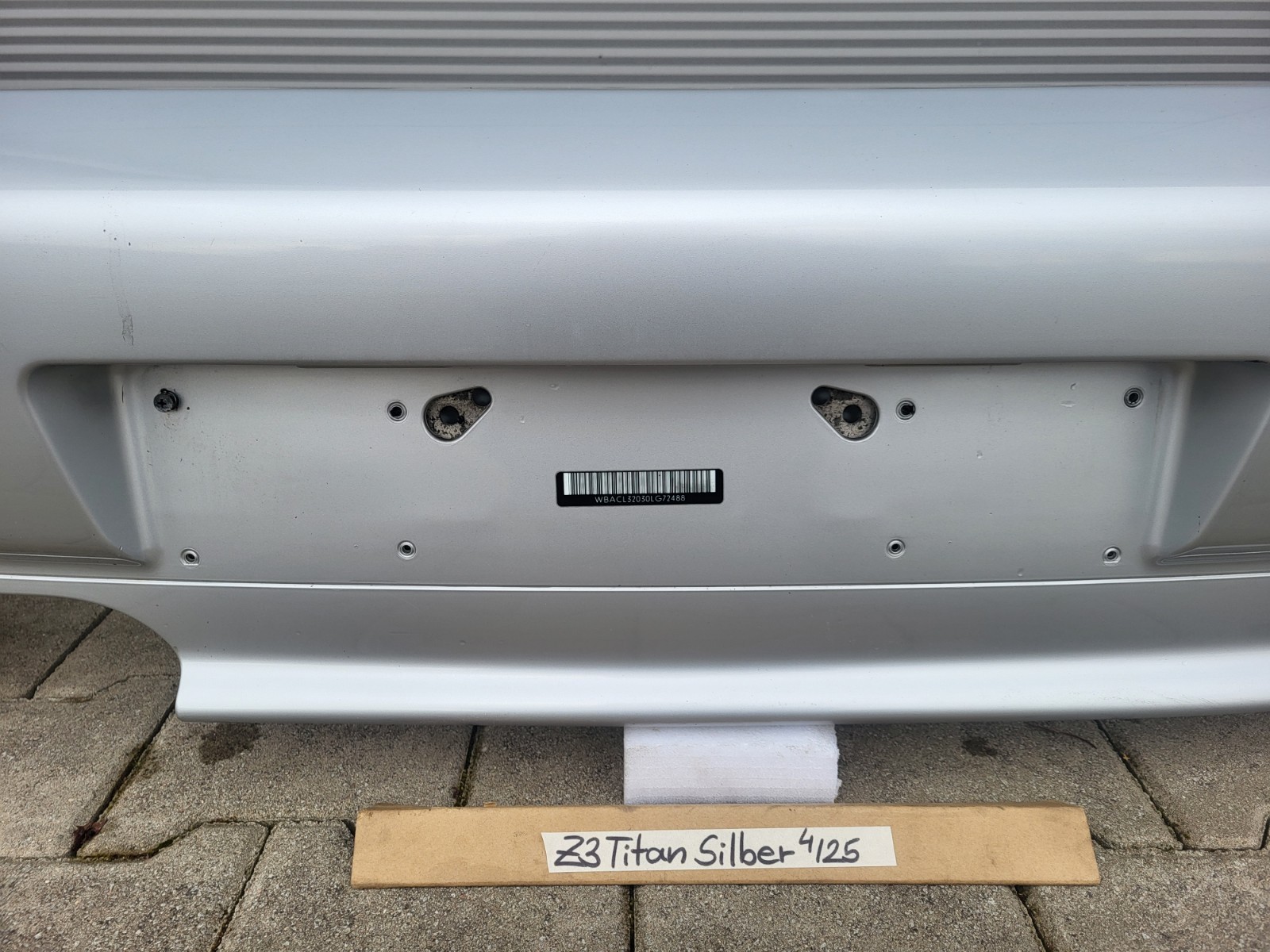 BMW Z3 Facelift Heck Stoßstange Stoßfänger HINTEN Heckschürze Silber ABHOLUNG 