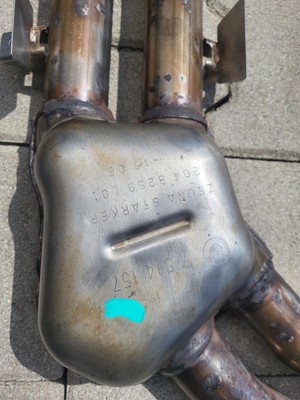 Auspuff BMW Z4 E85 Vorschalldämpfer + Mittelschalldämpfer 7514156 ABHOLUNG