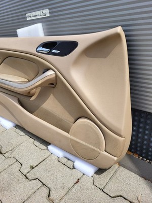 BMW E46 Cabrio Coupe Türverkleidung Leder Beige LINKS Harman Kardon Griff Blende