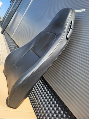 BMW Z3 Roadster Fahrer Sitz Oberteil  Leder schwarz Rücken Lehne + Gurt Halter