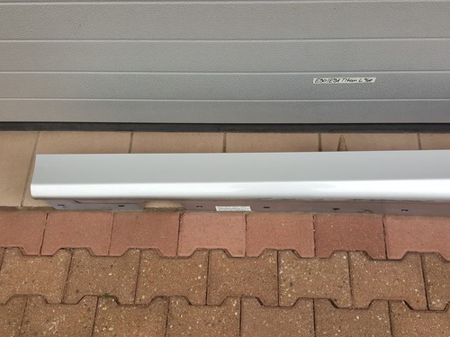 BMW E90 E91 Seiten Schweller Leiste 7062297 LINKS Silber Kratzer ABHOLUNG