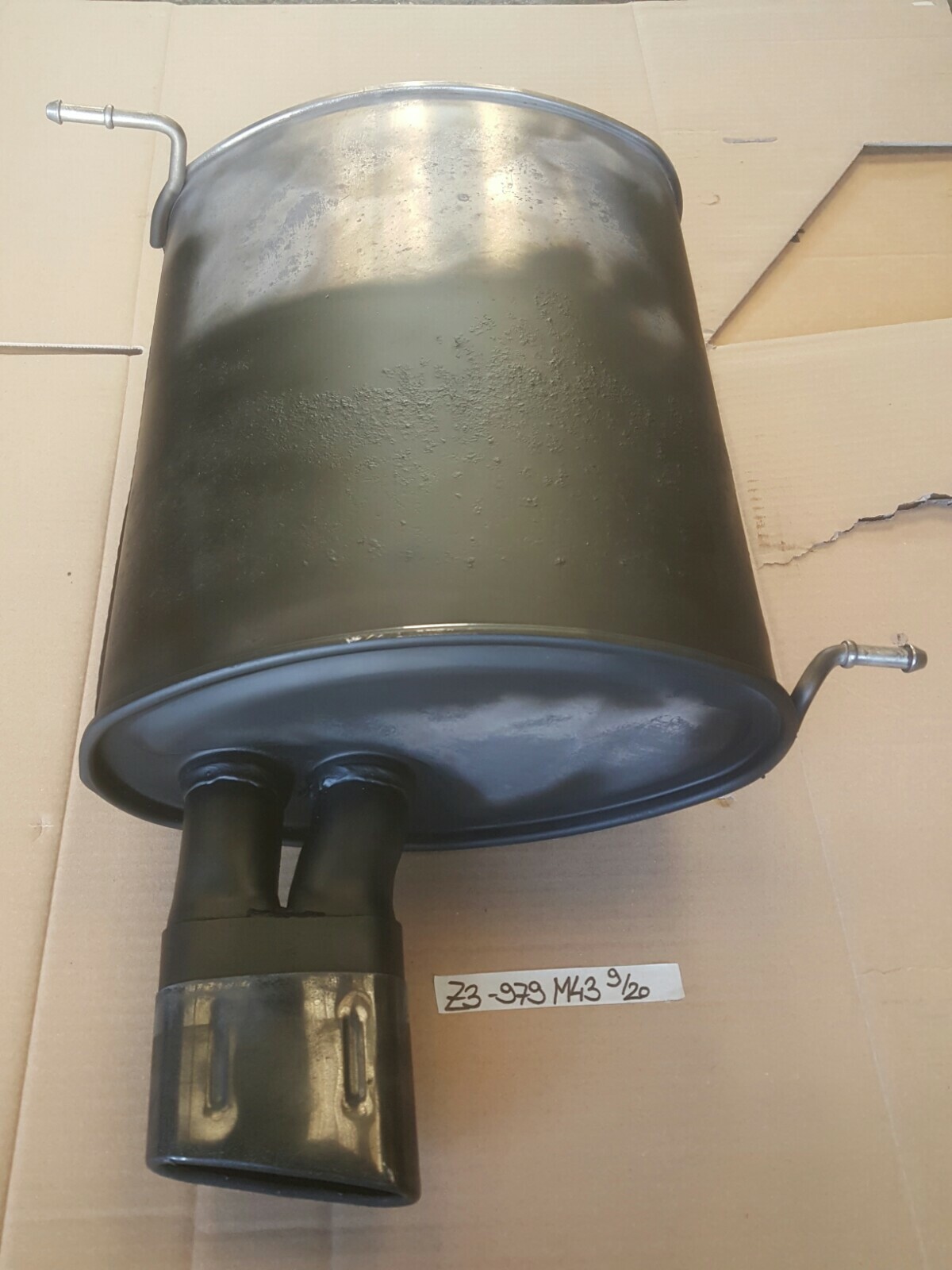 BMW Z3 Auspuff Endschalldämpfer Endtopf  85 Kw Abgas Rohr aus M43 Motor 1437979