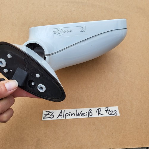 BMW Z3 Roadster Coupe Seiten Außen Spiegel RECHTS weiss RHD