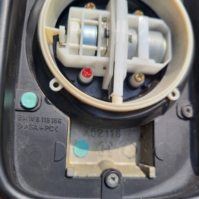 BMW E36 Cabrio Coupe Außen Seiten Spiegel Schwarz + Motor OHNE Spiegelglas