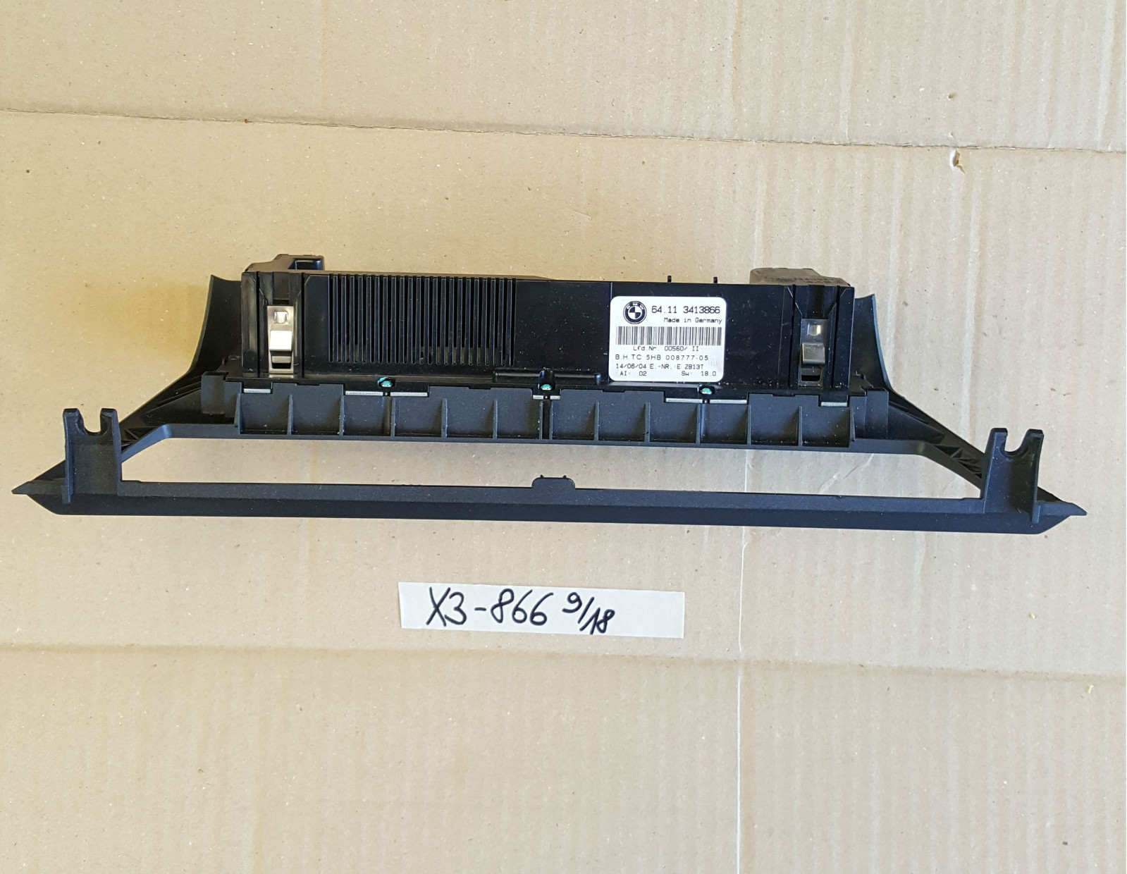 BMW X3 E83 Klimabedienteil  Bedienteil Klimaautomatik AUC 3413866