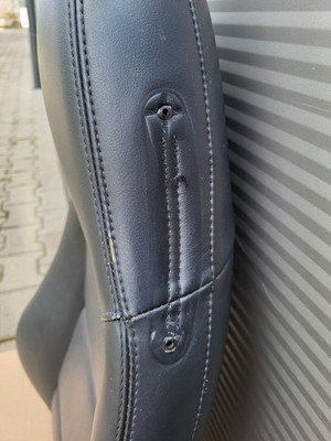 BMW Z3 Roadster Fahrer Sitz Oberteil  Leder Dot schwarz Rücken Lehne LINKS