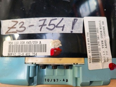 BMW Z3 Meilen Tacho Kombiinstrument Macke Tachometer instrument cluster 8401754