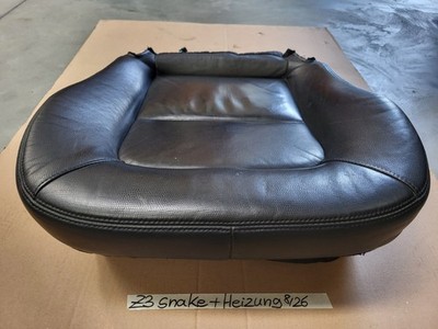 BMW Z3 Roadster Fahrer Sitz Kissen Unterteil Leder schwarz Snake Sitz Heizung 
