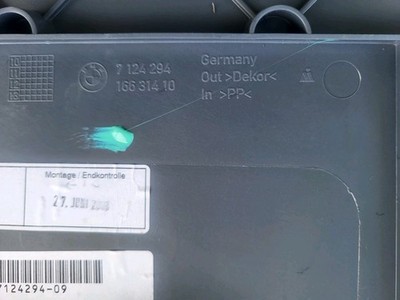BMW E93 Cabrio Kofferraum Verkleidung Trennwand Klappe  Abdeckung 7124294