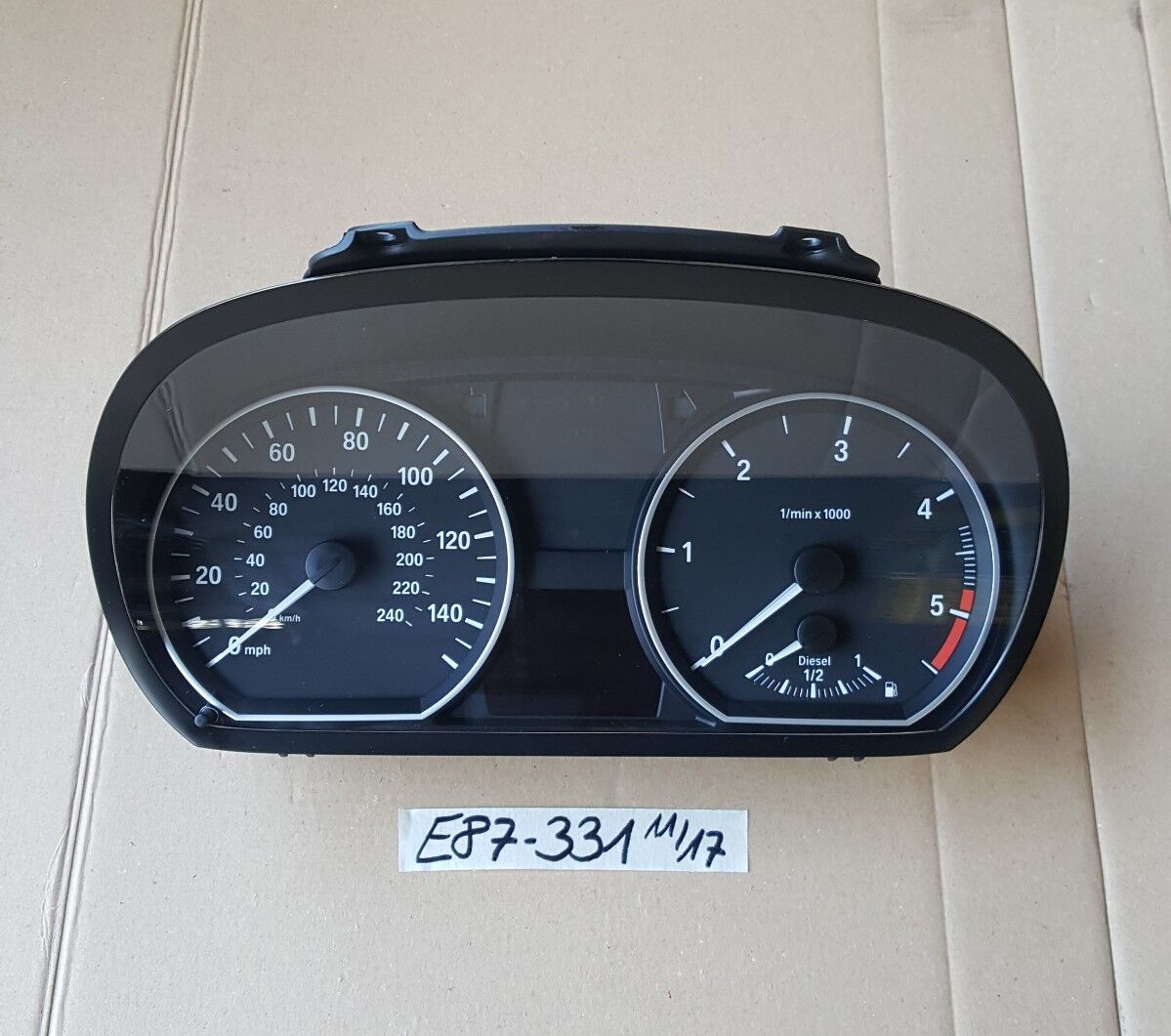 BMW E81 E82 E87 Tachometer Meilen Tacho  Kombiinstrument Speedometer 9187331