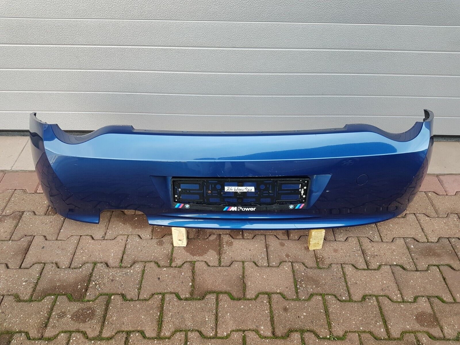 original BMW Z4 E85 Stoßstange Verkleidung Stoßfänger HINTEN Heckschürze blau