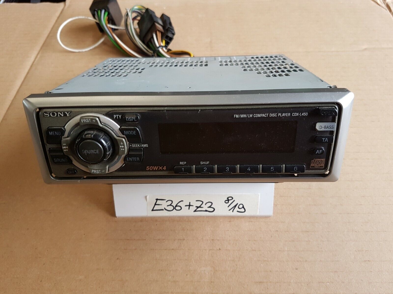 BMW E30 E36 E46 E28 E34 Z3 CD Radio Sony Auto Tuner Business